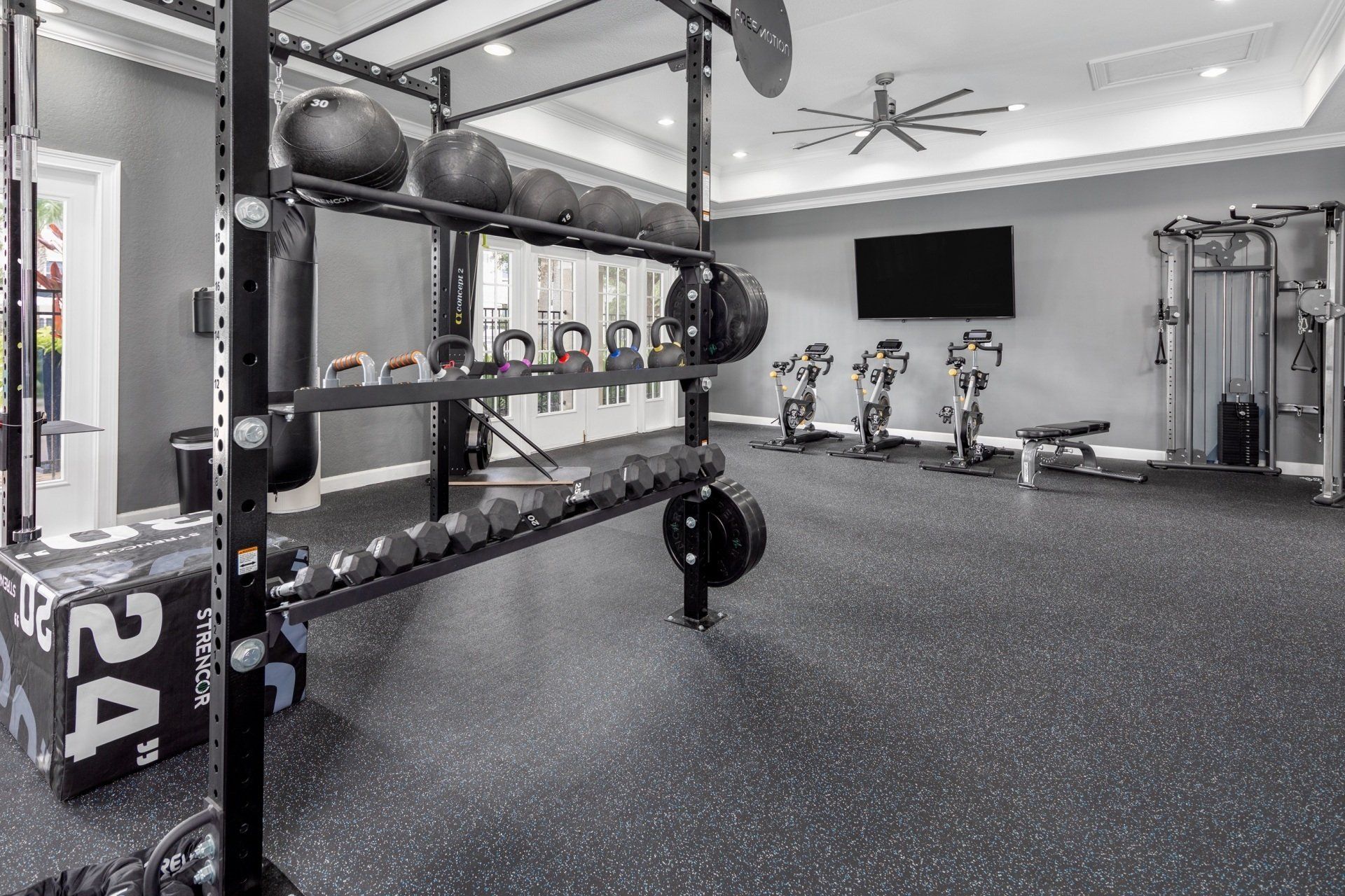 Fitness center at Mezza.