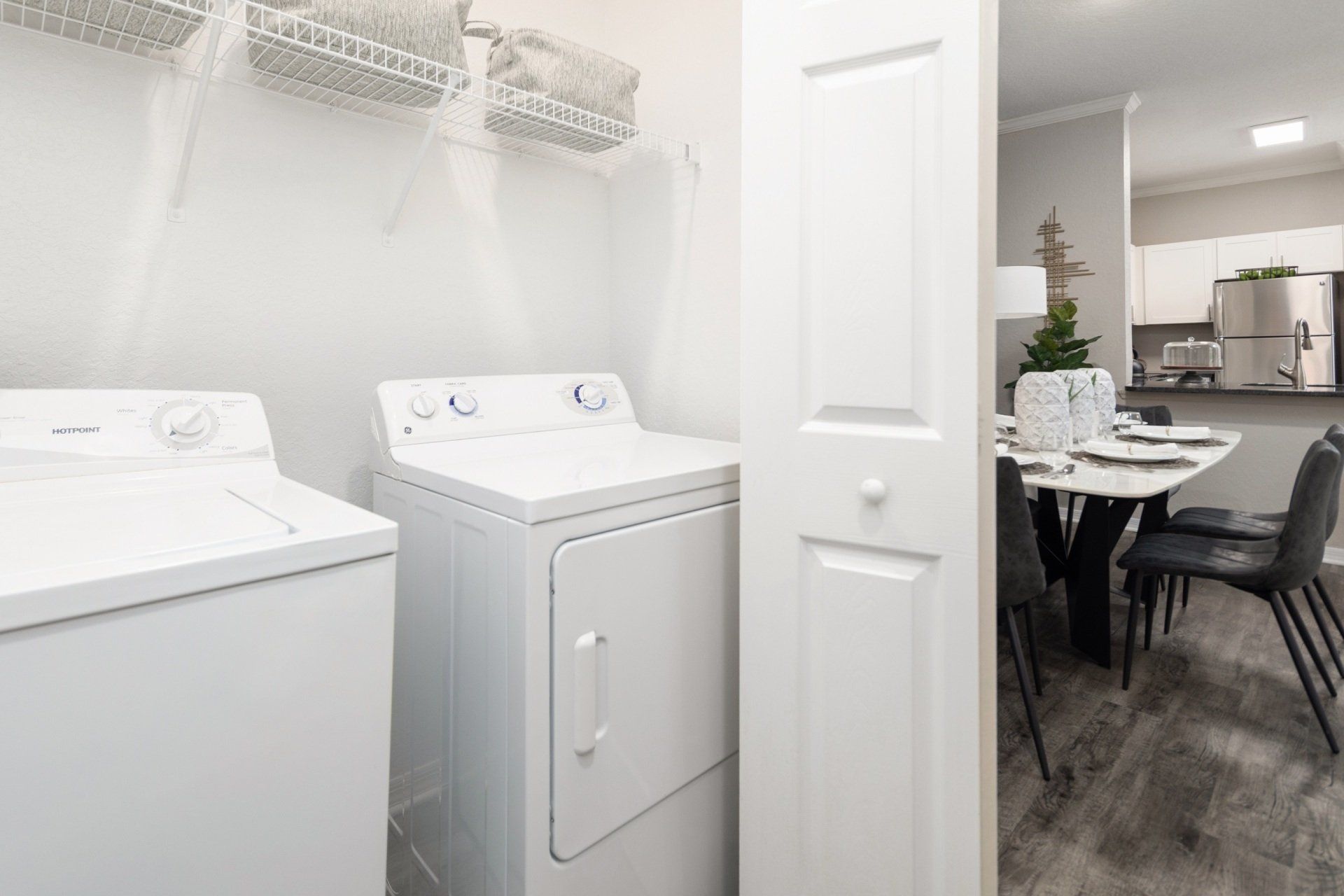 Laundry room at Mezza.