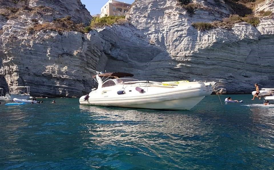 boat for excursions in the Aeolian Islands