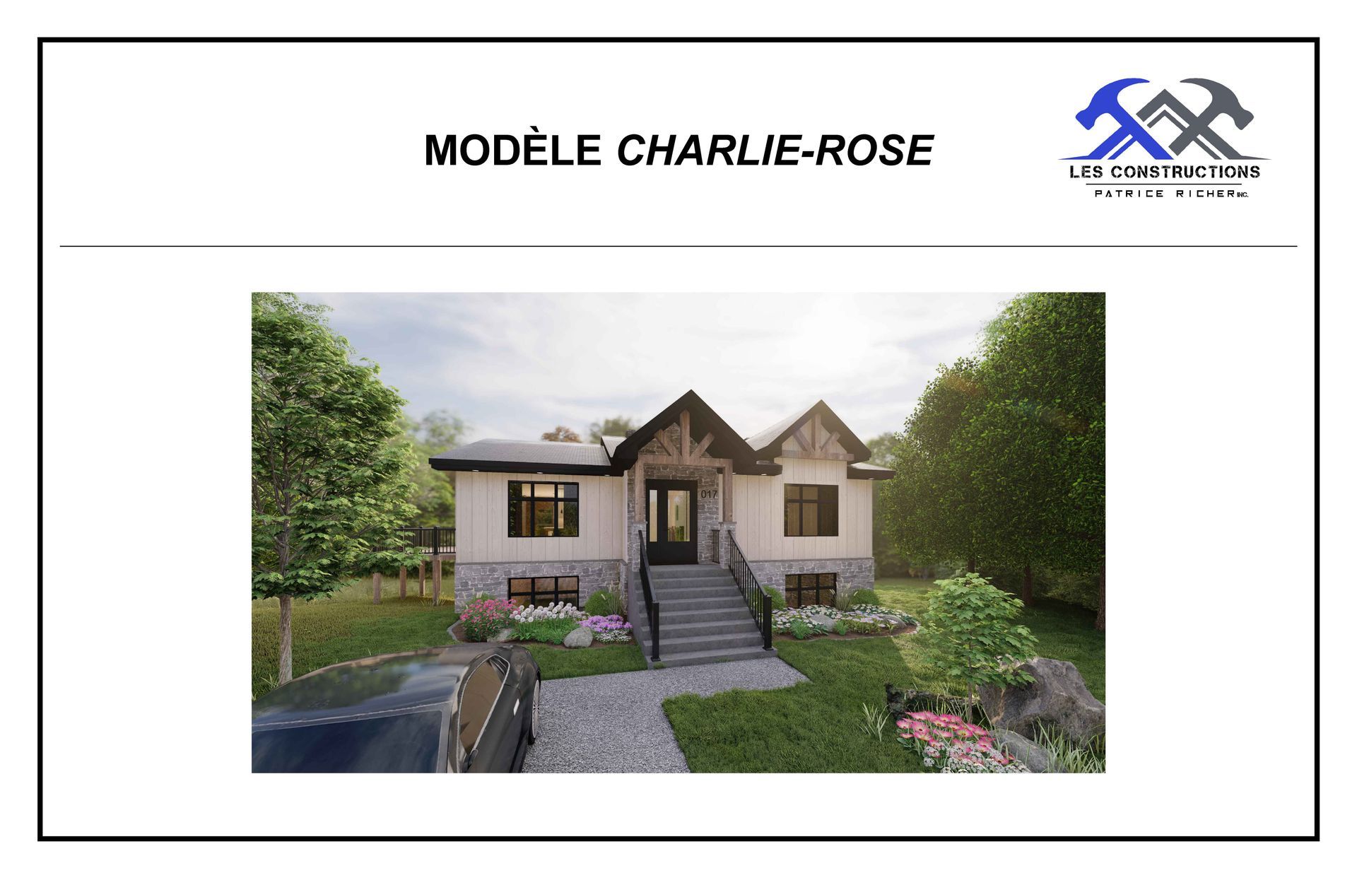 Une photo d'une petite maison avec beaucoup d'arbres en arrière-plan.