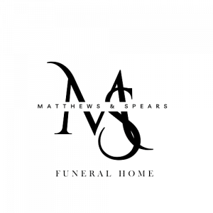 A logo for funeral care with a laurel wreath and stars.