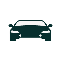 it is a silhouette of a car on a white background .