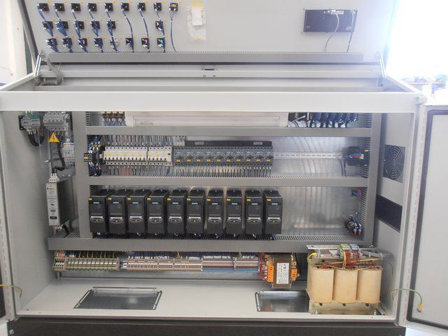 L'interno di un quadro elettrico