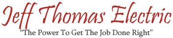The logo for jeff thomas electric says 