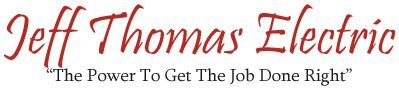 The logo for jeff thomas electric says 