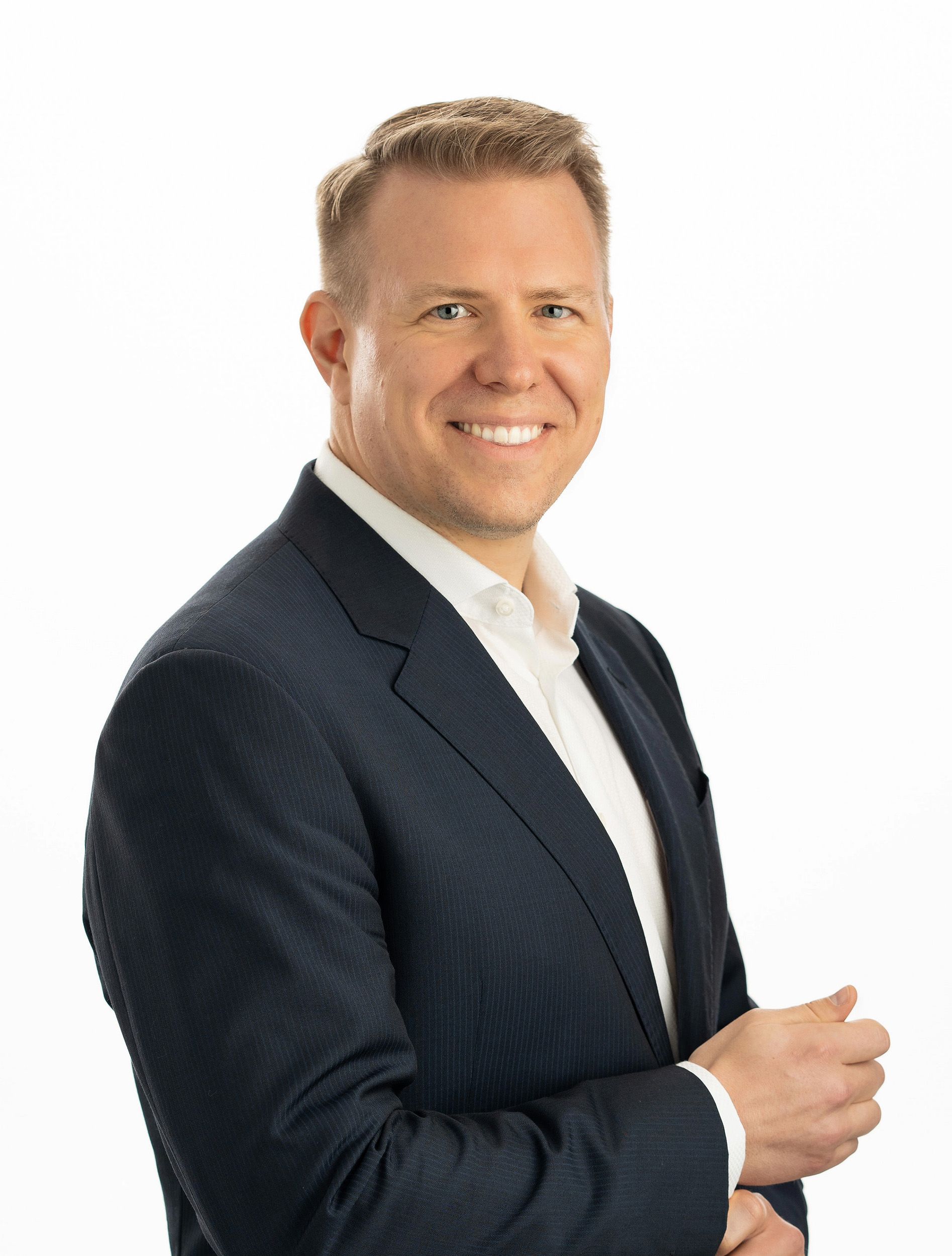 Business headshot examples of men in the studio