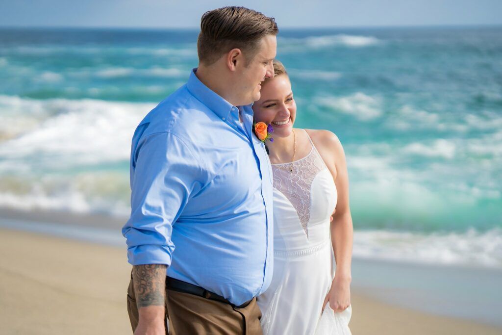 Bride and groom photos after Los Angeles courthouse Wedding
