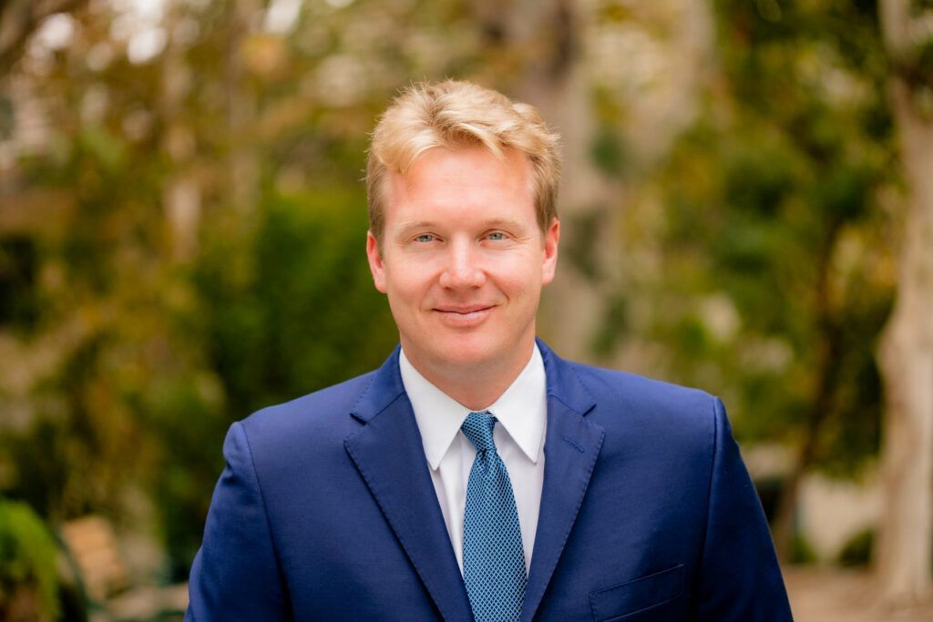 Attorney smiling for professional headshot