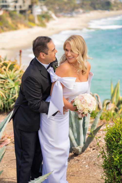 Bride and groom after civil ceremony in Laguna