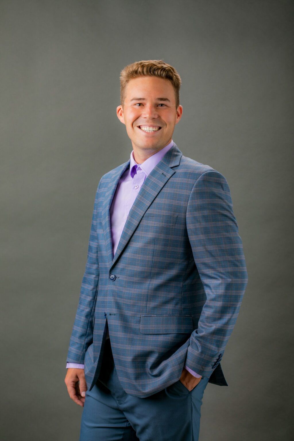 Headshot examples of men in suits