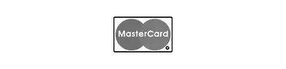 A black and white photo of a mastercard logo