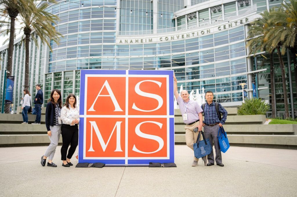 Anaheim Convention Photographer A group of people standing in front of Anaheim Convention Center.