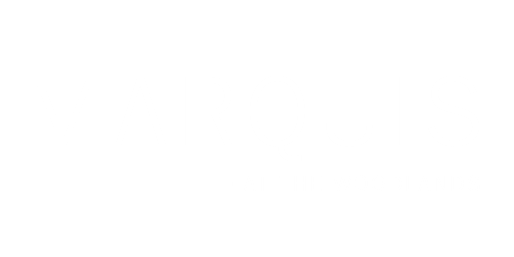 Marquis at The Woodlands white logo.