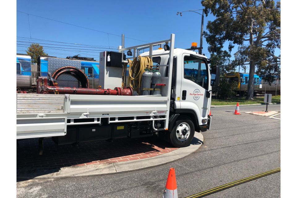 side view of a truck
