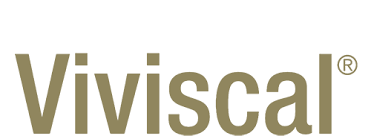 the logo for viviscal is on a white background .