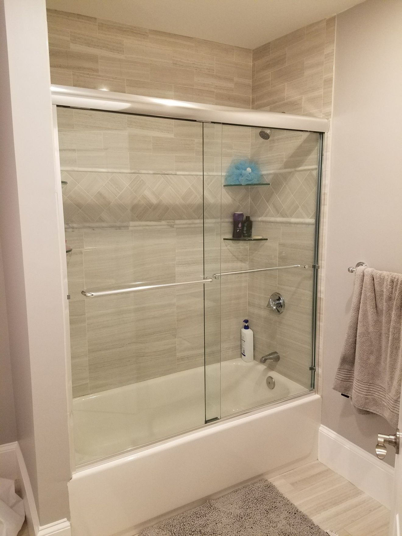 Two Towel Bars — St. Pelham, NH — R And D Glass Company