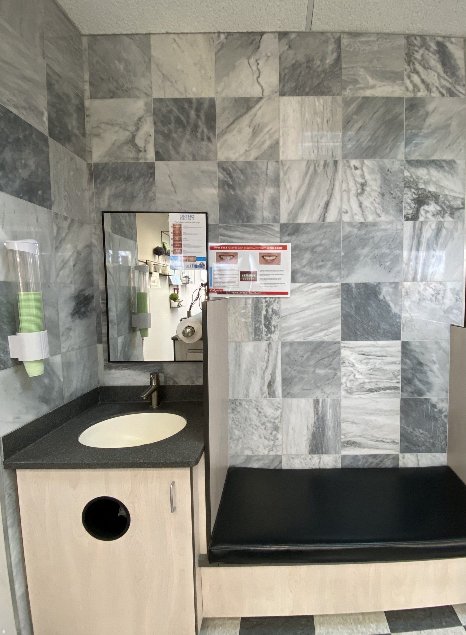 brushing station — Buffalo Grove, IL — Rosen Orthodontics