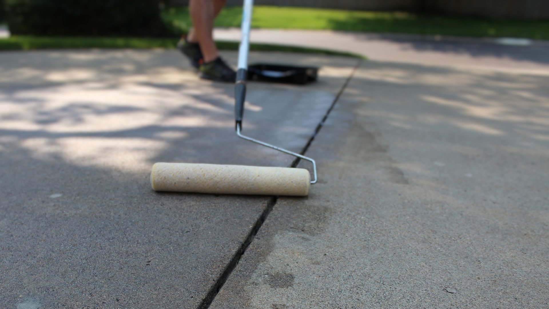 Elite Outdoor Living Solutions is installing a stunning concrete driveway for a large home in Oklahoma City.