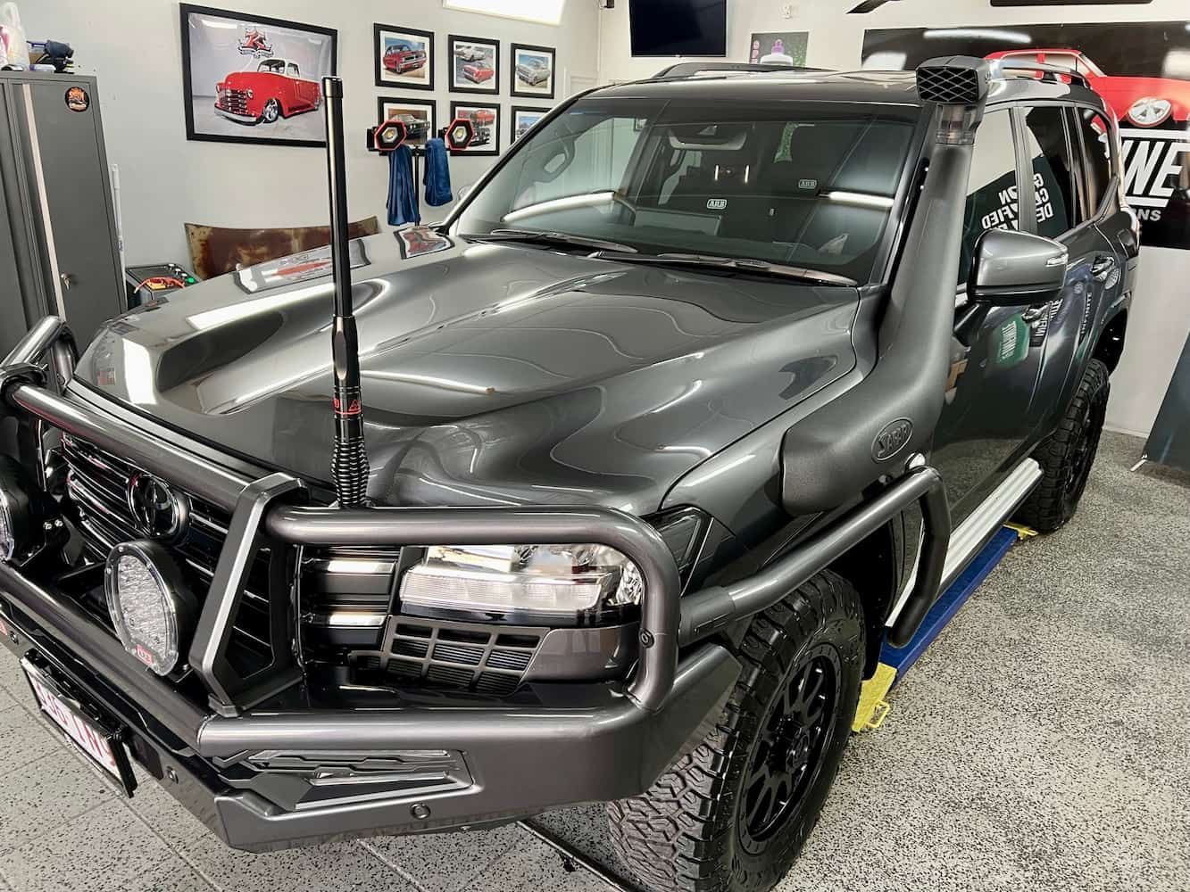 Gray Off-Road Pickup Truck — Straightline Detailing Cairns in Bungalow, QLD