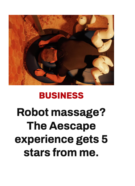 San Antonio Express News Brandon Lingle at Float Wellness Spa AI Robotic Massage