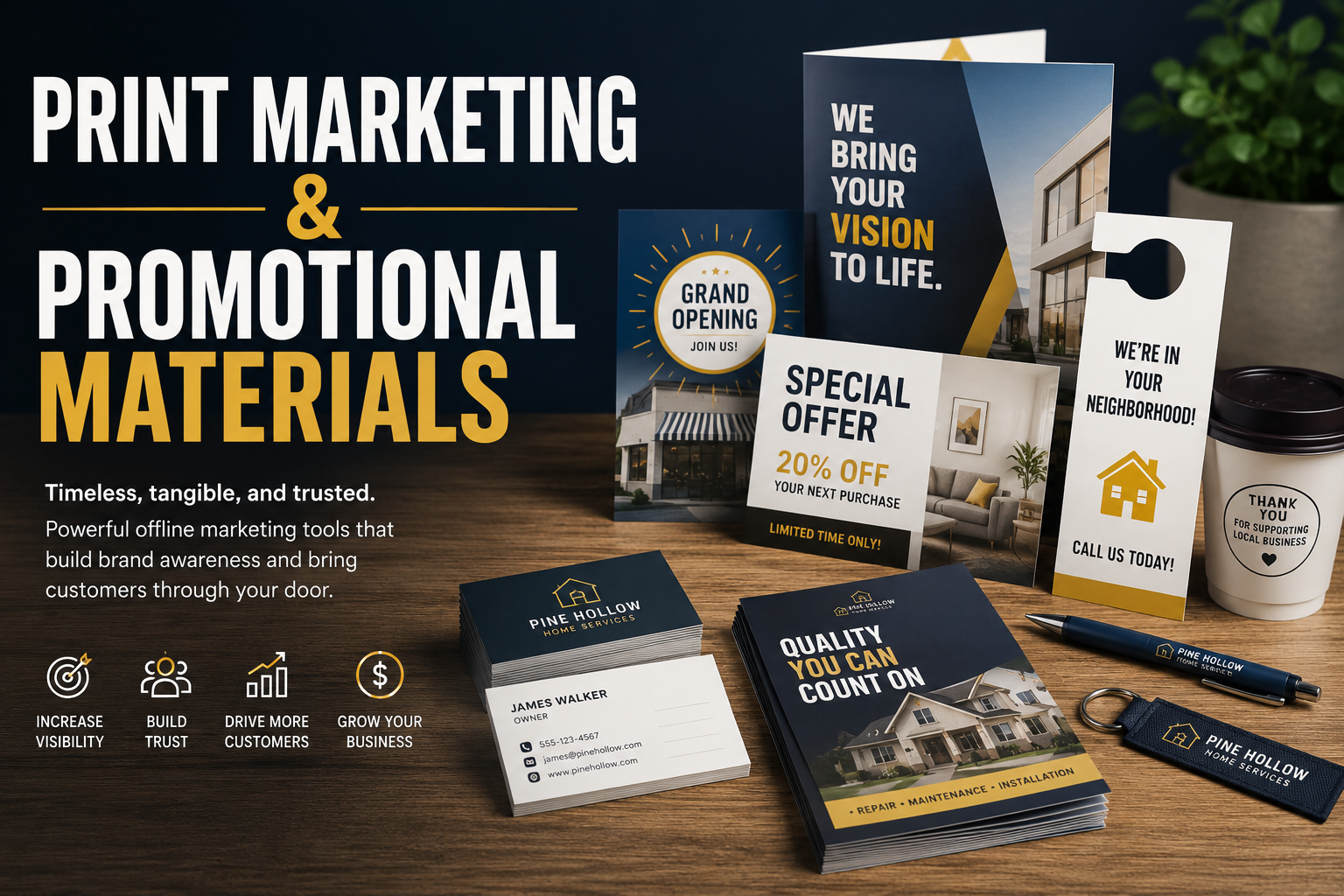 print marketing and promotional materials