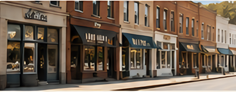 Businesses on street