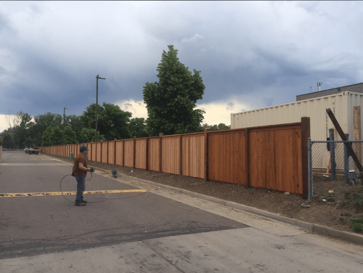 Long Wooden Fence — Denver, CO — Marquez Fencing