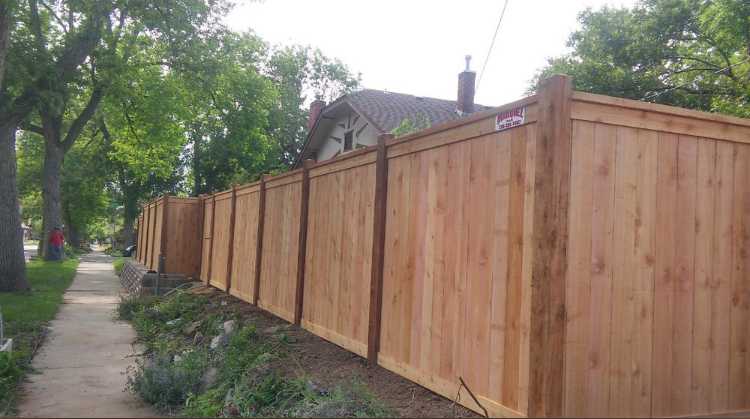 Newly Installed Wooden Fence — Denver, CO — Marquez Fencing
