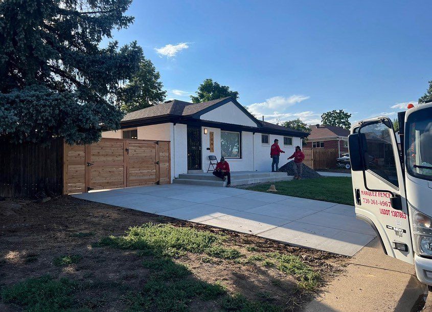 Installing A House Fence — Denver, CO — Marquez Fencing