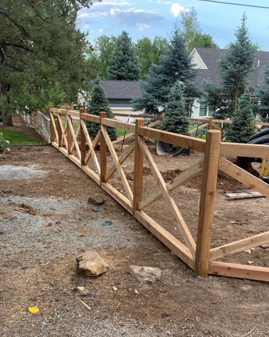 Vertical Residential Fence — Denver, CO — Marquez Fencing