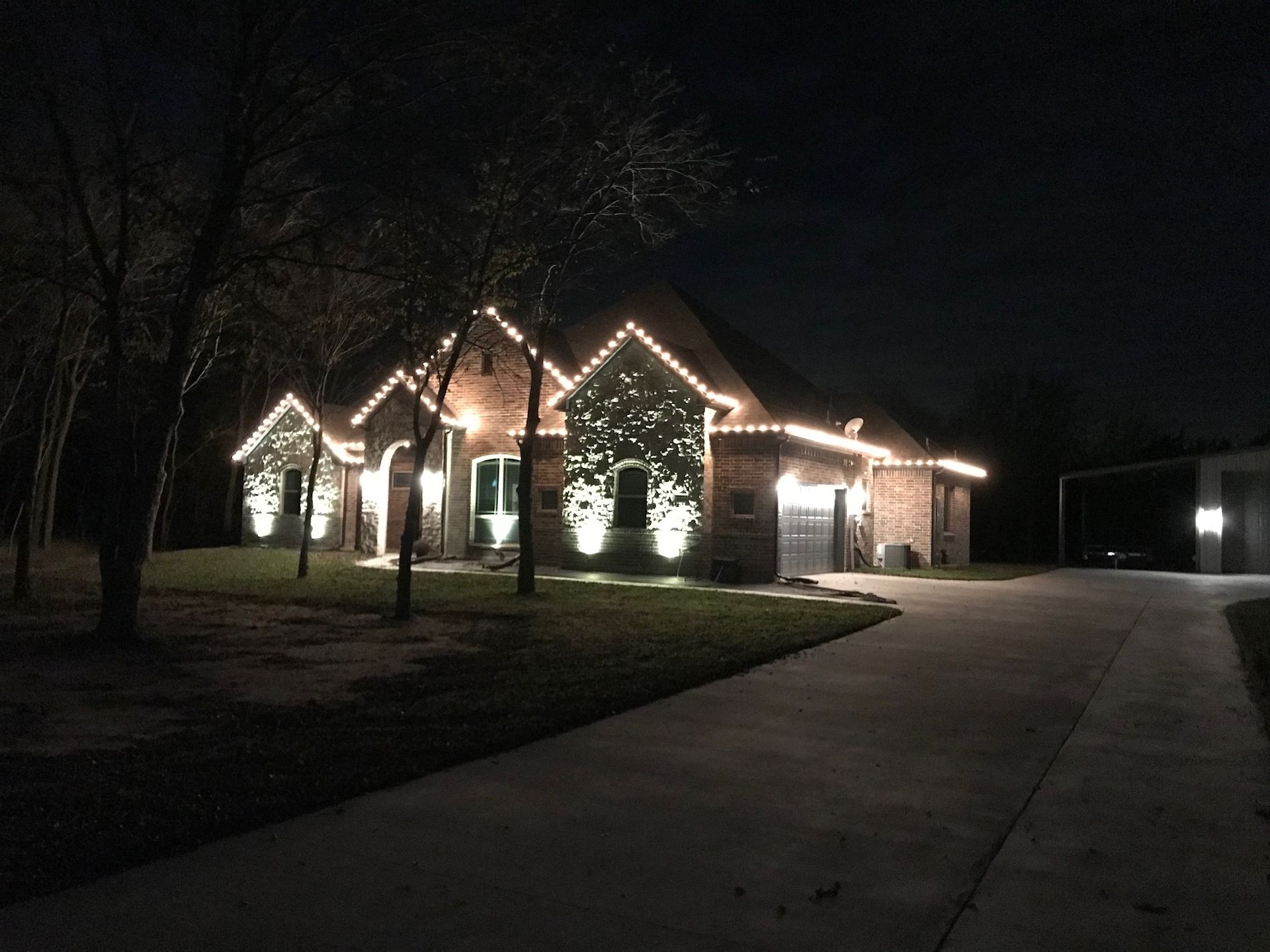 white basic christmas lights
