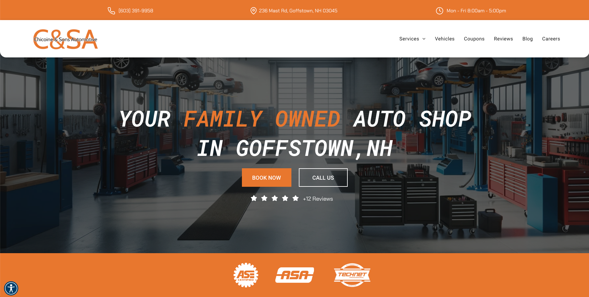 Auto Repair in Goffstown Chicoine & Sons Automotive