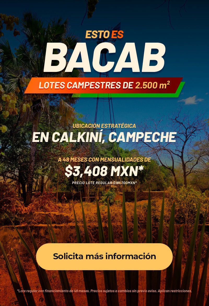 BACAB desarrollo campestre en Calkiní Campeche, México