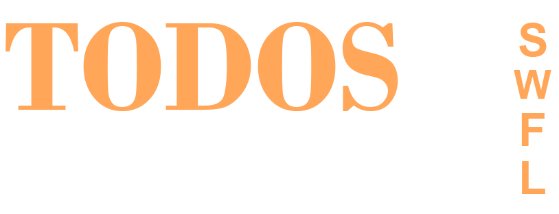 The word todos is on a white background