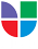 A red , purple , green and blue logo on a white background.