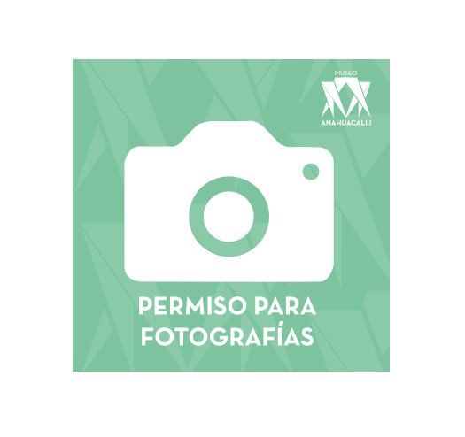 Un cartel verde que dice permiso para fotografías.