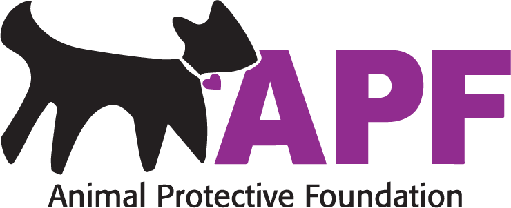 The logo for the animal protective foundation shows a dog and a cat.