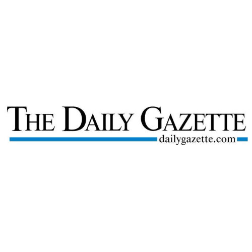 The daily gazette logo on a white background.