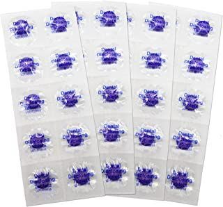 A bunch of stickers with purple circles on them on a white background.