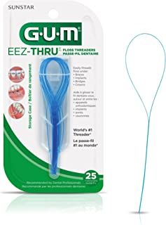 A package of gum eez thru dental floss