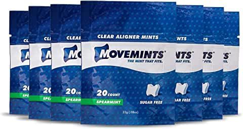 A bunch of movemints are sitting on top of each other on a table.