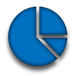 Asset management pie chart icon