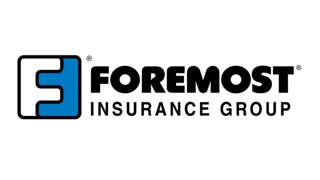 Foremost Insurance Group logo with blue stylized “F” icon and black text on white background