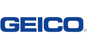 GEICO logo in blue text on a white background
