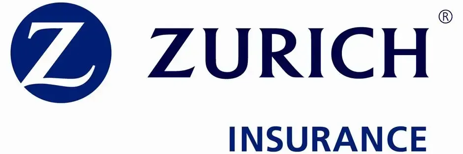 Zurich Insurance logo with blue circle Z and navy text on white background