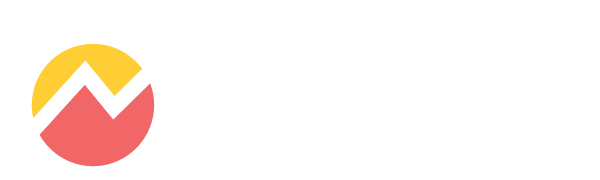 Logo with a yellow and red mountain-like shape inside a circle.