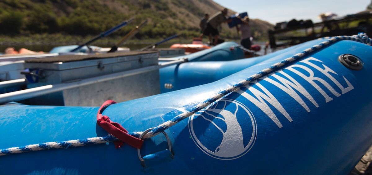 Close-up View of A Blue Raft