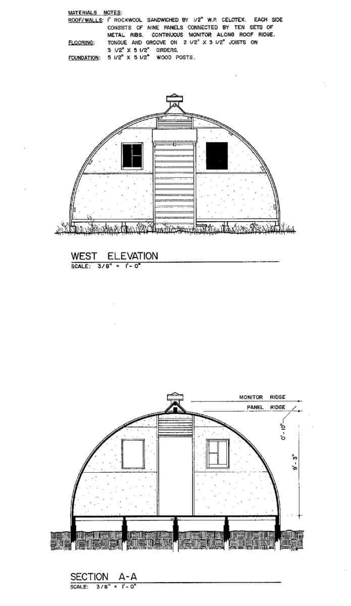 A Black and White Drawing of A Dome Shaped Building
