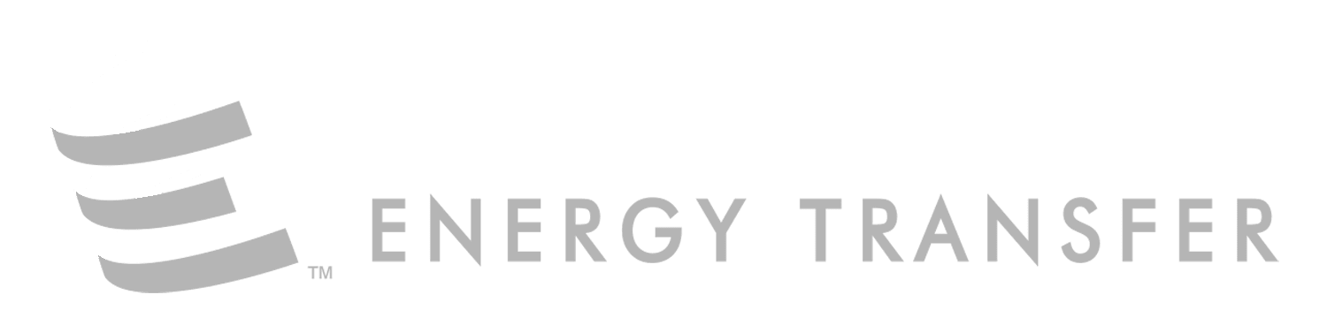 A black and white logo for energy transfer