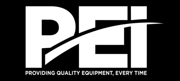 The logo for pei provides quality equipment every time.